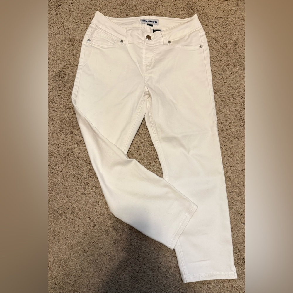 Peter Nygard Women's white Slim crop Jeans